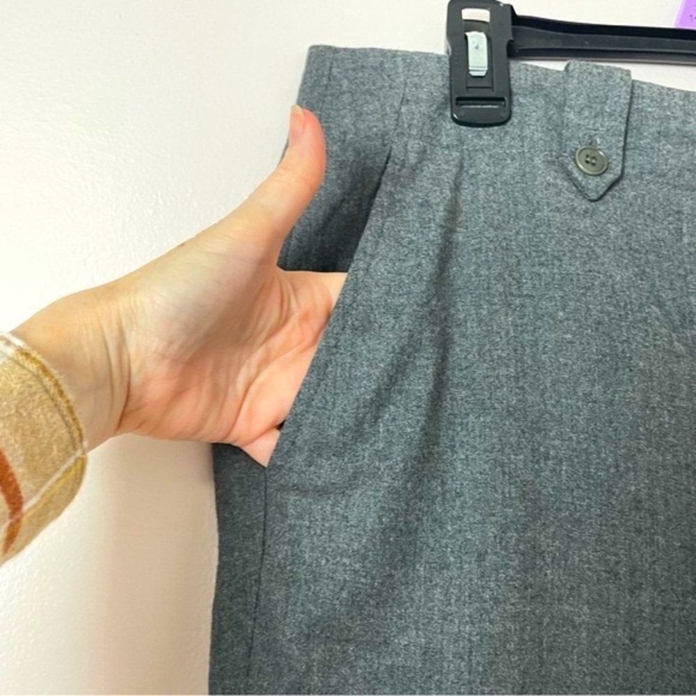 Talbots Signature Style Wool Cargo Pants | Size 10 | Gray - Picture 3 of 11
